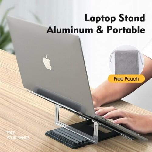 OYIXINGER Laptop Stand For MacBook Air Portable Aluminium Alloy Laptop Holder Adjustable Notebook Support Base Cooling Bracket