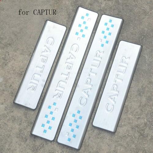 Car-covers stainless steel External Scuff Plate/Door Sill Car styling fit for Renault CAPTUR 2015-2020
