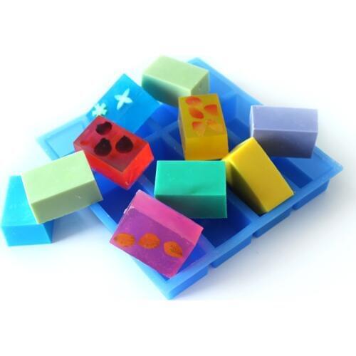 Nicole Silicone Soap Mold Multi-cavity Handmade Swirl Loaf Bar Mould