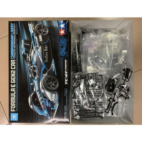 TAMIYA TC-01 TC01 Remote Control Car E Gen2 Formula Electric On Road Fat Racing Car Frame Kits + Clear Body Shell 58681