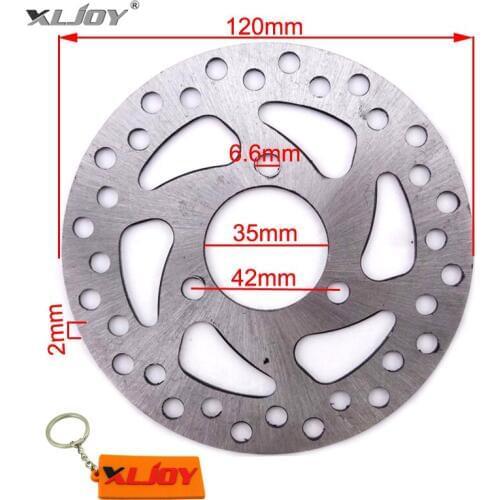 XLJOY 120mm 35mm Brake Disc Rotor Kids ATV For 2 Stroke 47cc 49cc Engine Gas Electric Scooter Pocket Mini Dirt Bike ATV Quad