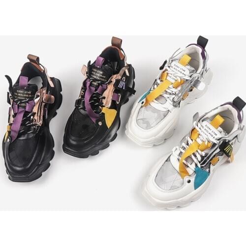 Torre shoes womens autumn 2020 sports shoes with leather casual shoes for women casual female shoe running shoe