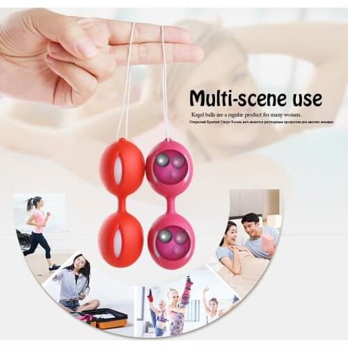 Female Smart Duotone geisha Ball Weighted Female Kegel Vaginal Tight Exercise vibrator Sex Toys for woman vagina balls
