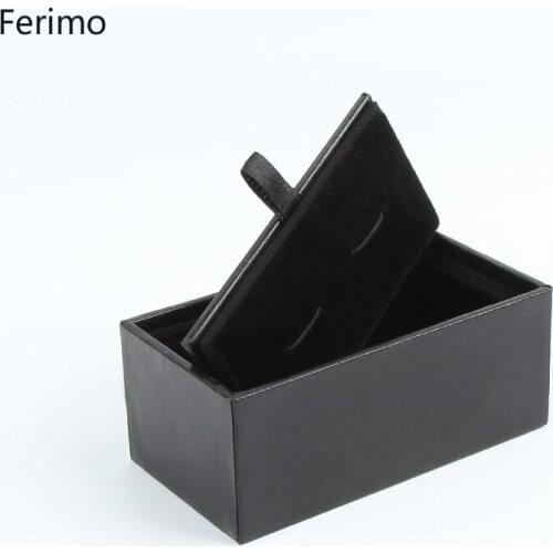 1pcs 85x45x35mm Black Jewelry Gift Packaging Box Wedding Party Christmas Favor Boxes Small Cufflinks Packages