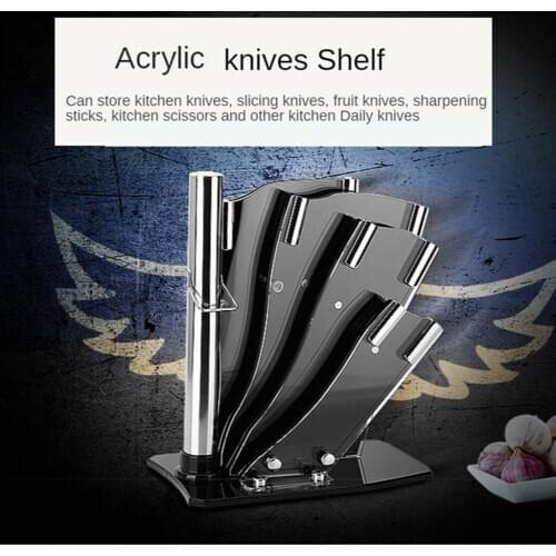 1 PC High Quality Knife Blocks Creative Multifunction Plastic Sector Knife Holder Kitchen Accessories