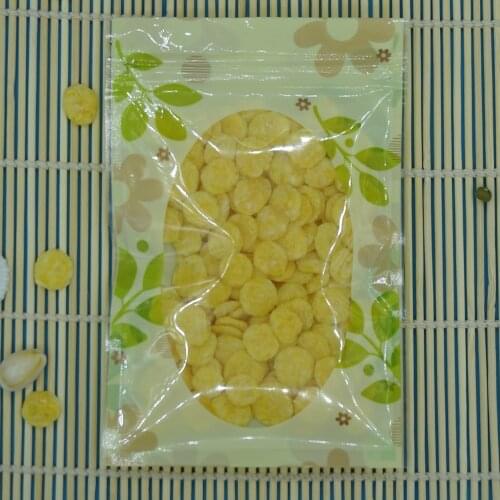 10*15cm,100 X Transparent ZipLock bag with printing - Reusable PET plastic pouch zipper grip seal,self-sealed flower printed bag