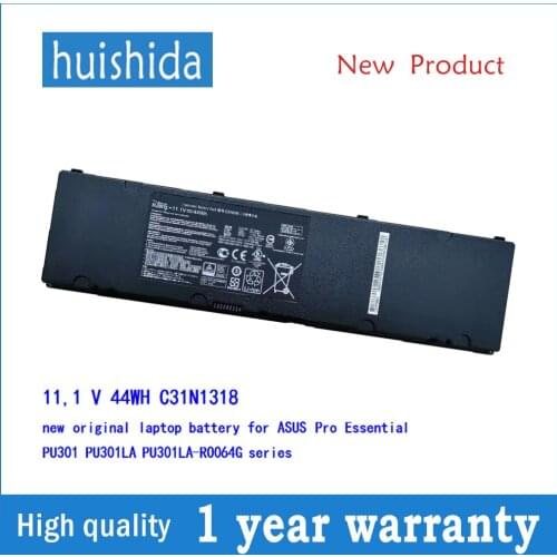 11,1 V 44WH C31N1318 new original laptop battery for ASUS Pro Essential PU301 PU301LA PU301LA-RO064G series