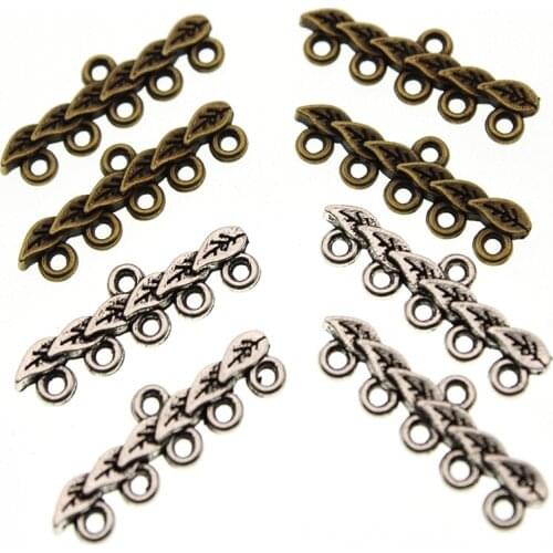 20pcs DIY Jewelry Findings Component Necklace Bracelet Connector Multilayer Tassel Caps for Jewelry Making Accessories