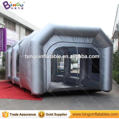 29.5ft x 13.1ft x 9.8ft inflatable paint booth tent , blow up portable paint booth , paint booth with exhaust fan toy tents