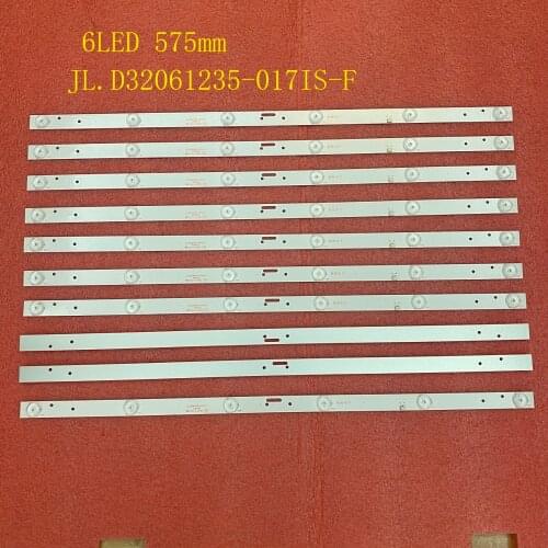30pcs/lot 6LED(6V) 575mm LED Backlight bar FOR TCL LE32D99 32LE12J JL.D32061235-0171S-F