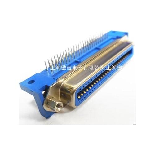 57 series of bending needle plate 40500 50P female head 90 degrees printer interface slot type connector