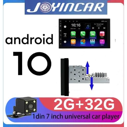1 Din Car Radio 7'' Android 10.0 FM GPS Navigation Multimedia Video Player Carplay Stereo Bluetooth Autoradio Adjustable