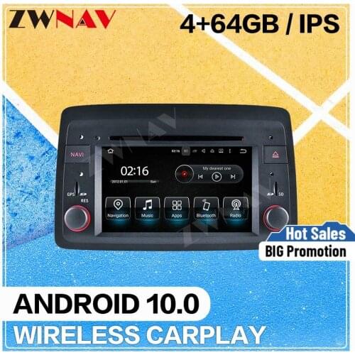 4+64G Android 10.0 Car multimedia Player for Fiat Panda 2004 2005 2006-2012 GPS Navigation audio radio auto stereo IPS head unit