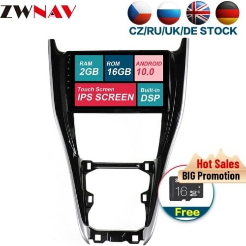 Carplay DSP Android 9.0 Car Multimedia player For Toyota Harrier 2010-2017 Audio Radio stereo free map BT touch screen head unit