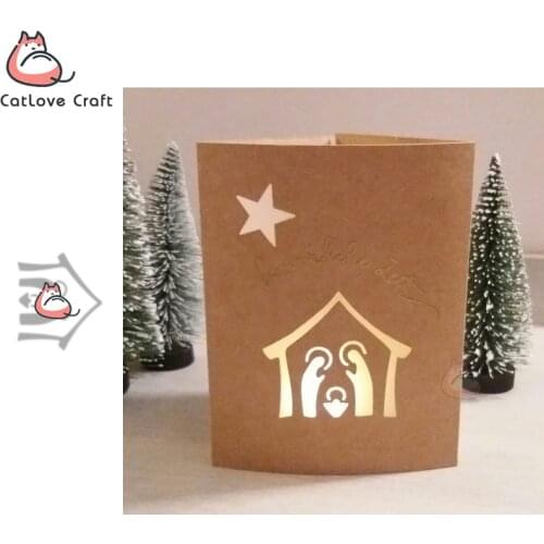 Catlove Christian Christmas Metal Cutting Dies Scrapbooking Stencil Die Cuts Card Making DIY Craft Embossing New Dies For 2020