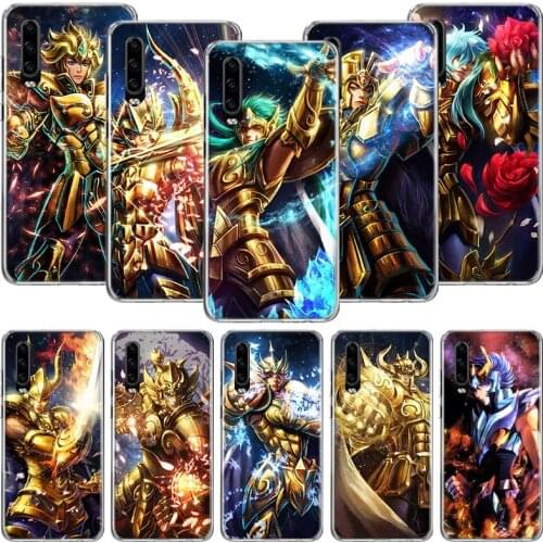 Anime Saint Seiya Phone Case For Huawei P30 P40 P20 P10 Mate 20 10 30 Lite Pro P Smart Z Plus Printing Cover Coque Shell