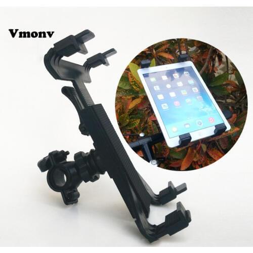 7"-10" Bicycle Bike Motorcycle Adjustable Angles Bracket Tablet Holder Stand for Ipad Air Mini 1 2 3 4 Tablet Holder Mount