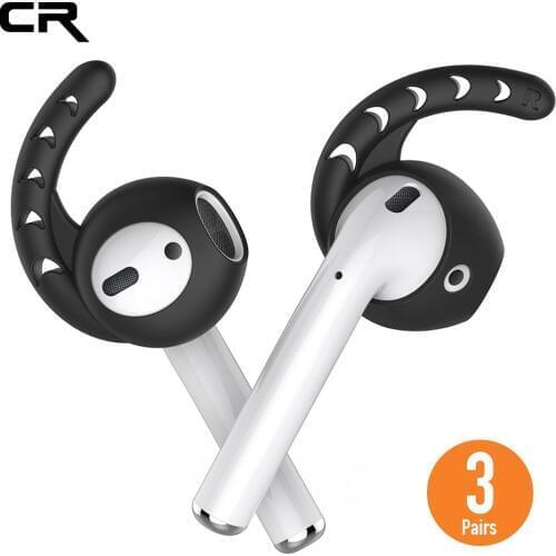 Duszake Replacement Soft Silicone Antislip Ear Hook Cover Earbuds Tips Earphone Silicone Case for AirPods for Apple for EarPods