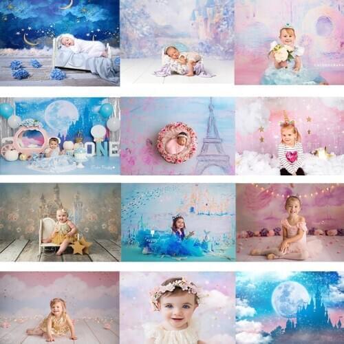 Girls Cake Smash Backdrop Newborn Baby Photography Portrait Background Birthday Party Gallery Decoration Banner