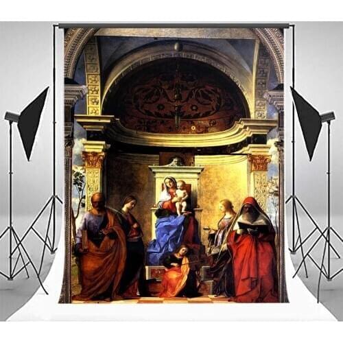 Mehofoto First Holy Communion Backdrops for Photography Baby Shower Bible Grail Photo Booth Backgrounds Studio Palace MW-335