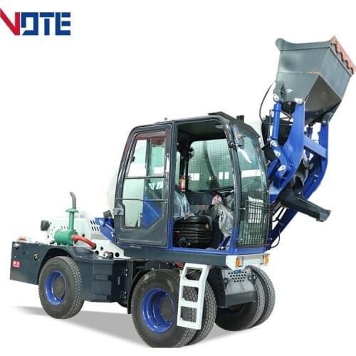 Hydraulic Wheeled Self Loading Concrete Mixer Truck For Sale Can Automatically Load And Unload Materials