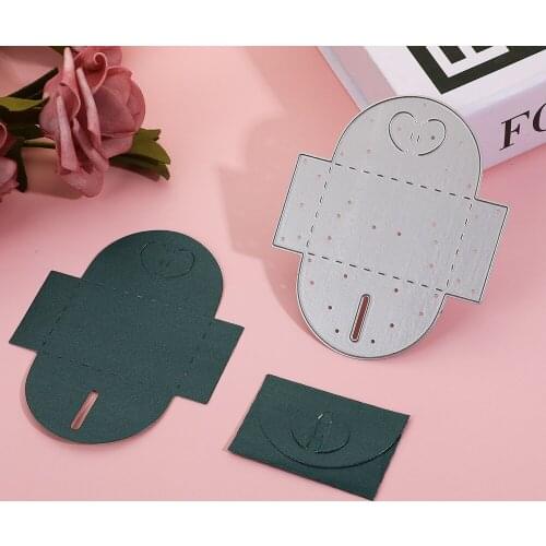 Heart Envelope Metal Cutting Dies Scrapbooking DIY Handmade Photo Album Decor Craft Cut Die Mold Knife Mould Stamping Paper Art