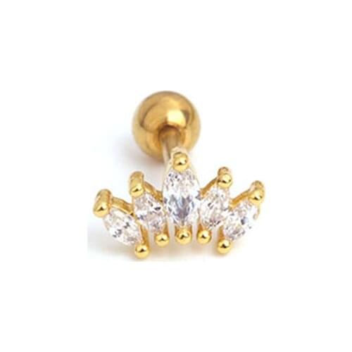 Prevent Allergies 925 Silver Small Crown Earrings Gold/Silver/Rose Gold Earrings Simple Jewelry Birthday Gifts