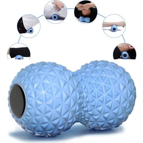 EVA Yoga Massage Ball Double Lacrosse Massage Ball Mobility Ball for Physical Therapy Deep Tissue Massage Tool Back Hand Foot