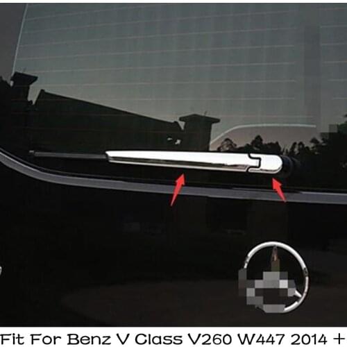 Lapetus Rear Windshield Window Windscreen Rain Wiper Cover Trim Fit For Mercedes-Benz V Class V260 W447 2014 - 2017 ABS