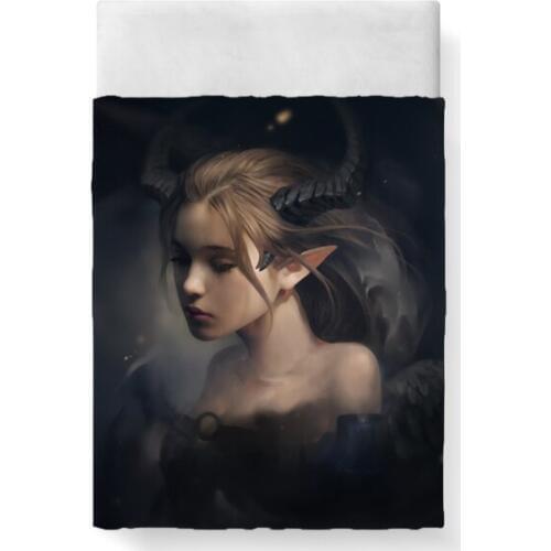 Devil Girl Bed Sheet Bed Linen Poplin Posciel Cotton For Girls Couple Single Euro Kids Twin Xl Bedding Ropa De Cama Child Queen