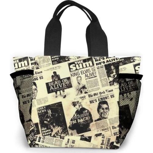 Casual Canvas Top-handle Bag Newspaper Letter Pattern Printing Women Handbag Eco Shopper Handbag Girl Shopping Beach Tote Pouch