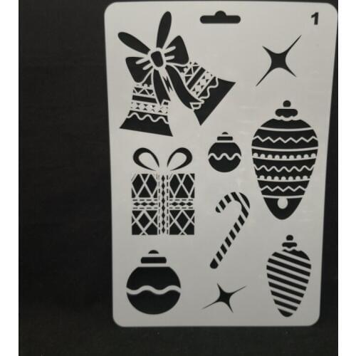 Christmas gift Layering Stencils for Diy scrapbook/photo album Decorative Embossing coloring,painting stencil,home decor