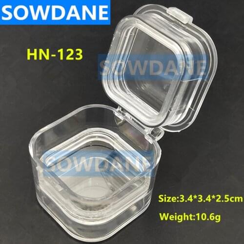 Dental Denture Storage Box Plastic Denture Tooth Box with Film Dental Membrane Tooth Box Ortho Denture Retainer Molar Braces Box