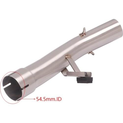 For Suzuki GSF650 GSX650F 2007-2016 Exhaust Pipe Motorcycle Mid Link Pipe Slip On 51mm Muffler Escape Steel Reserve Catalyst