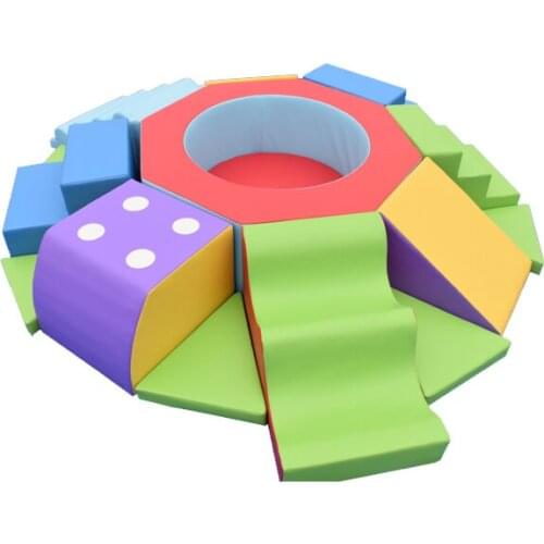 YLWCNN Early Education Soft Toddler Slide Ball Pool Structure Safety PU Foam Play Set Toy Customized Factory Low Price