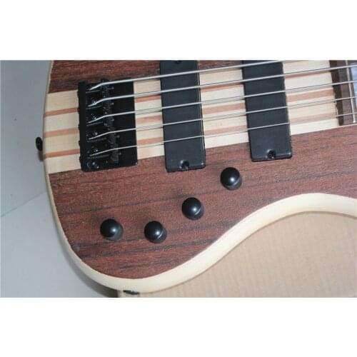 Order booking electric bass guitar,5 strings bass ,maple neck through basswood body,rosewood veneer,black bridge