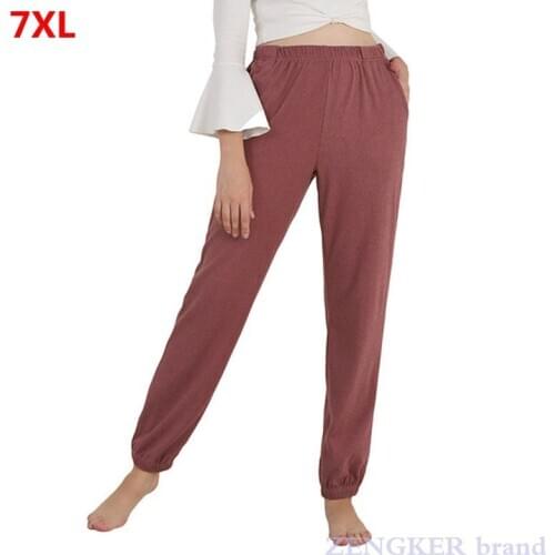 Autumn winter female fever German velvet plus size 7XL 6XL 5XL 4XL stretch home warm leggings thermal pants women