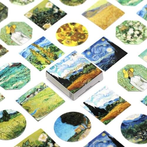 1pcs Oil Painting Cute Cartoon Stickers Spinning Top Gift Toys Boy Girl Children