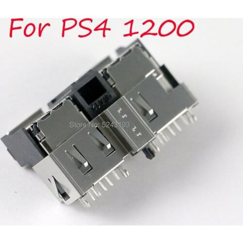 10pcs Replacement Double USB Connector Port dual usb socket For Sony PS4 PlayStation4 1200 Usb Socket