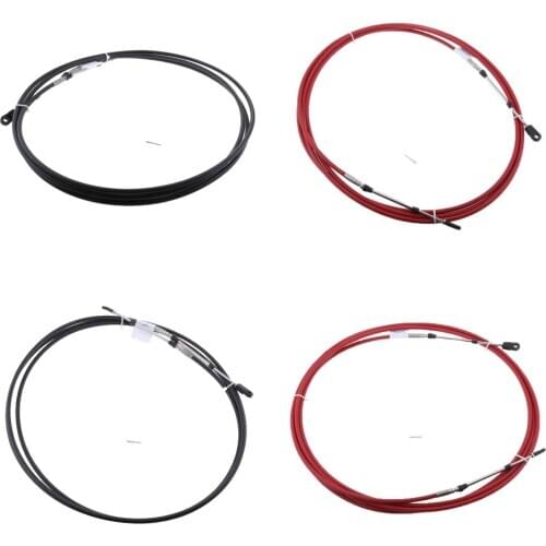 4X Marine Control Lever Cable Fit for Boat Engine Inboard Throttle - Cable Length 10Ft / 3.0m