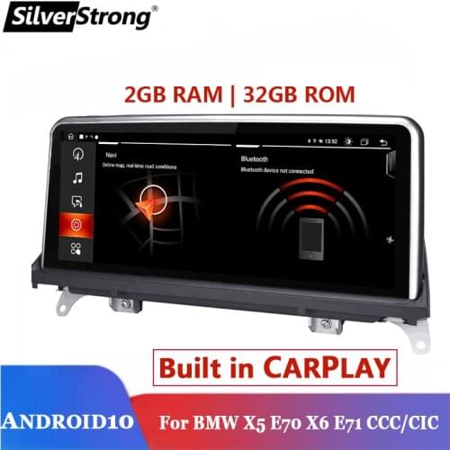 Snapdragon 1920*720p Android 10 Car Radio Navigation Multimedia for BMW X5 E70 X6 E71 2007-2013 GPS Stereo no 2 DIN DVD