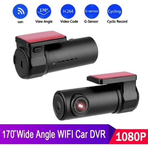 HD 1080P 12V Car DVR Smart Wifi Dash Cam Night Vision Car Camera Recorder 170 Degree View Dashboard G-Sensor Car Camera