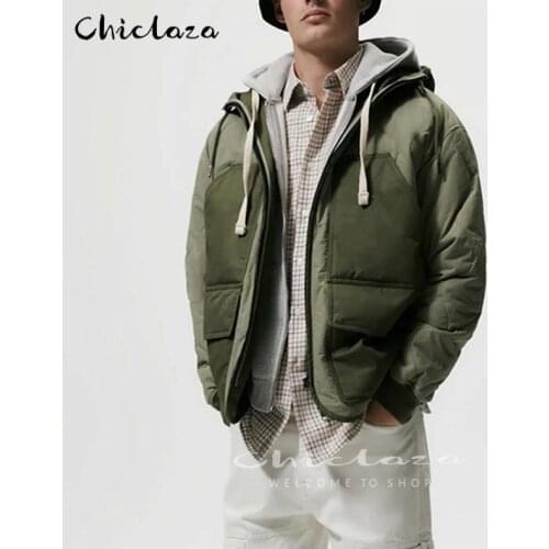CHICLAZA Men's Parkas With A Hood