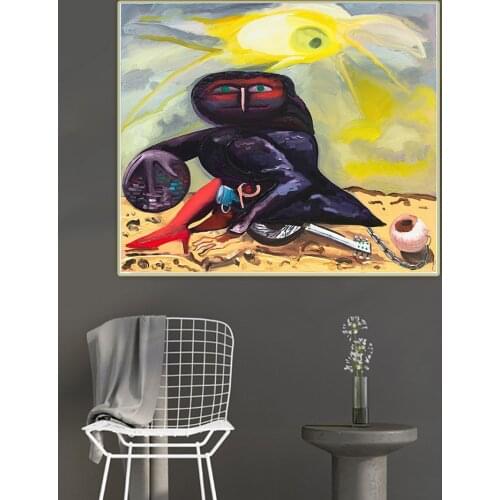 Citon Dana Schutz《Everything and Nothing》Canvas Art Oil Painting Artwork Picture Wall Hanging Decor Home Living Room Decoration