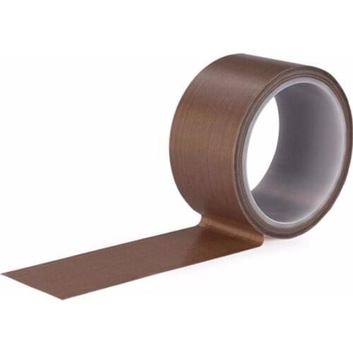 Length: 10M Width: 50mm Thickness: 0.13mm Fabric Tape PTFE Heat Tape fiberglass fabric adhesive tape self adhesive
