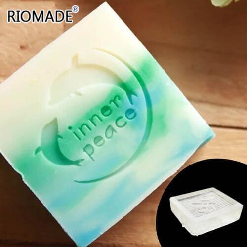 Dolphin Handmade Soap Making Stamps Mold Transparent Transparent Diy Natural Glass Soap Making Chapter Acrylic Chapter Animal