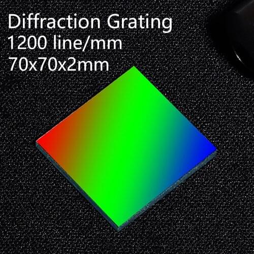 Holographic diffraction grating 1200 lines 70x70mm Ultra precision Glass engraving optical instrument Spectroscopic analysis