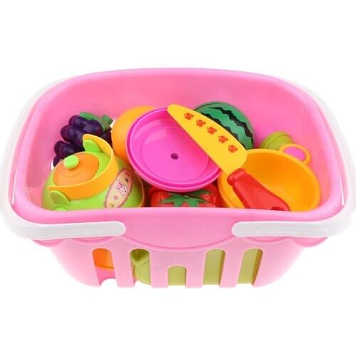 Pretend Play Set for Kids, Cutting Food Toy Games, Fun Cutting Fruits Vegetables Pretend Food Playsets