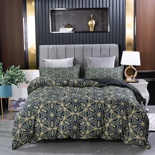 Fanaijia 3d Print Bedding Set Single Size Duvet Cover Set Pillowcase Boho Geometry Beds Comforter Set Bed Set