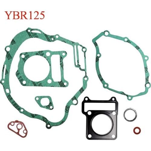 Motorcycle Gasket Kit Includes Cylinder-Head Crankcase Clutch & Magneto Case for Yamaha YBR125 YB100 JOG50 YP250 Majesty XV250